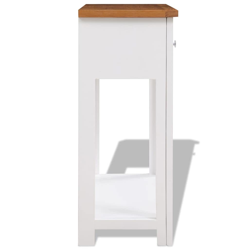Solid Oak Wood Console Table R357