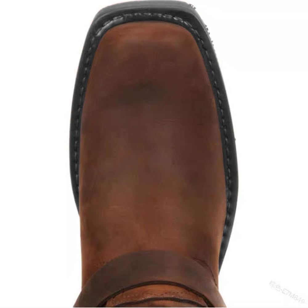 Men's Square Toe Embroidered Cowboy Boots X7441