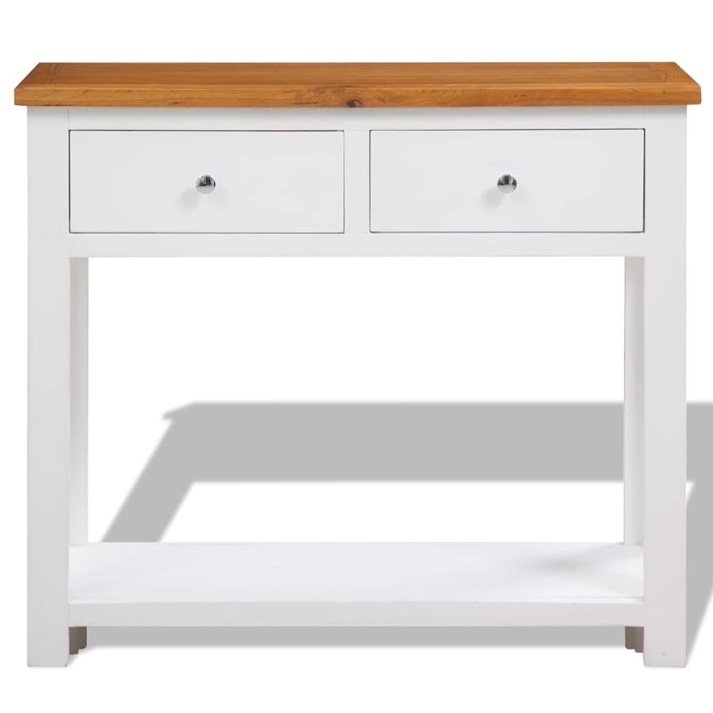 Solid Oak Wood Console Table R357