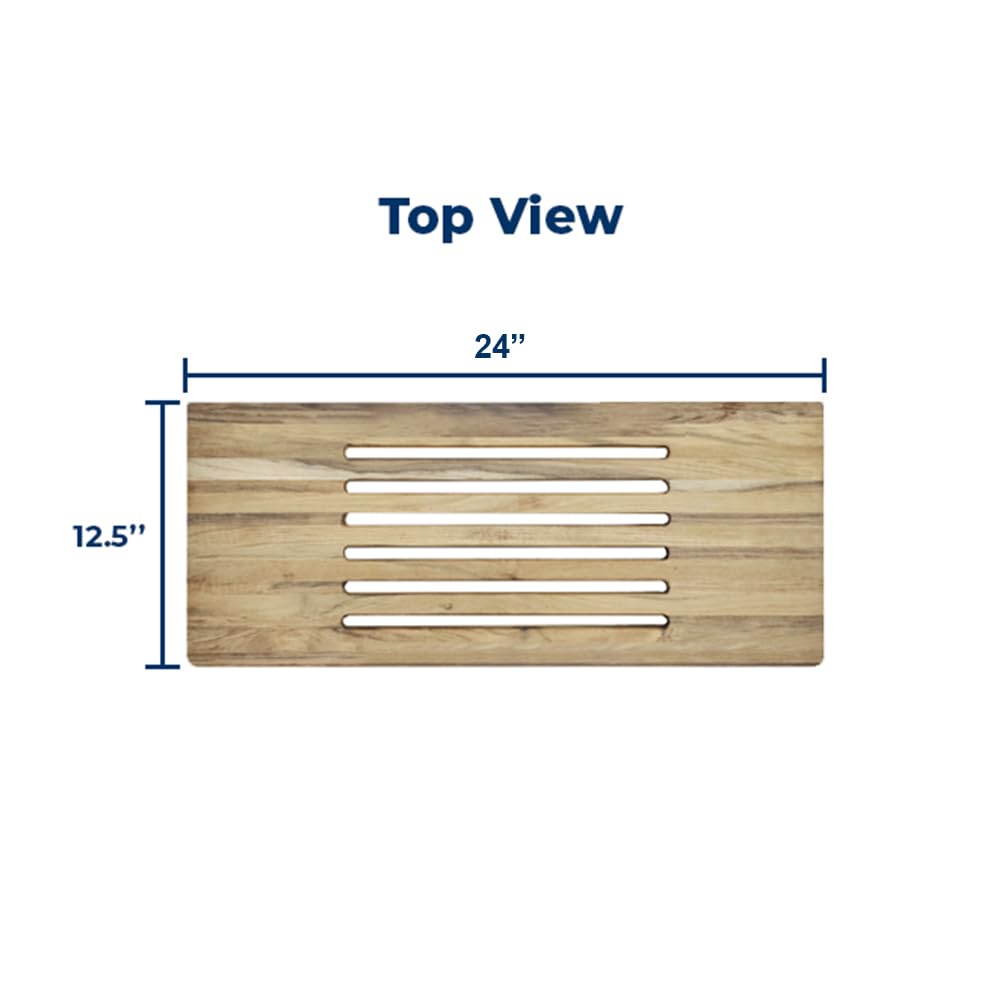 Wall Mounted Folding Shower Bench 24 Inch N43076