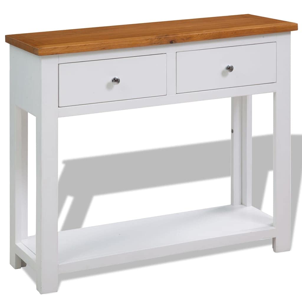 Solid Oak Wood Console Table R357