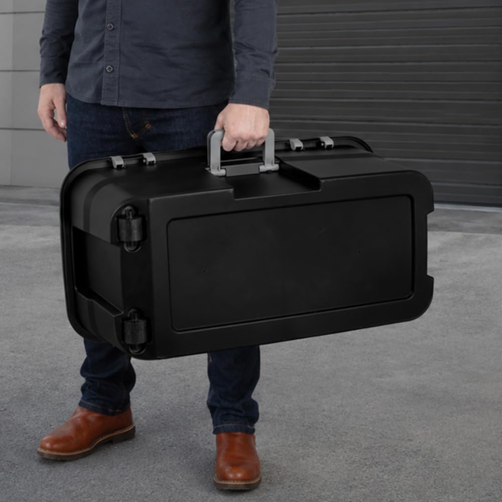 Black 22 Gallon Storage Trunk with Wheels T95873