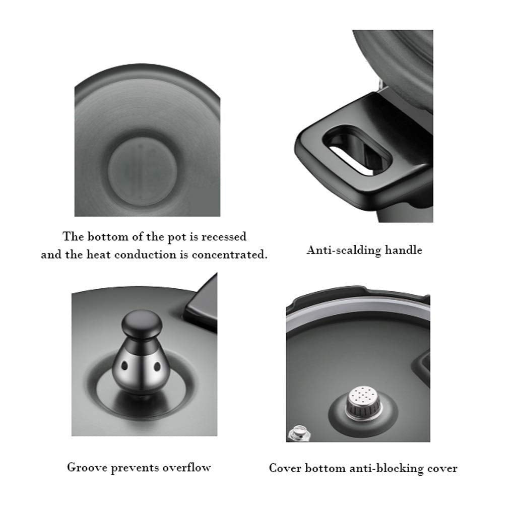 Stainless Steel Dishwasher Safe Cadmium Free Pressure Cooker Black 3L A12938