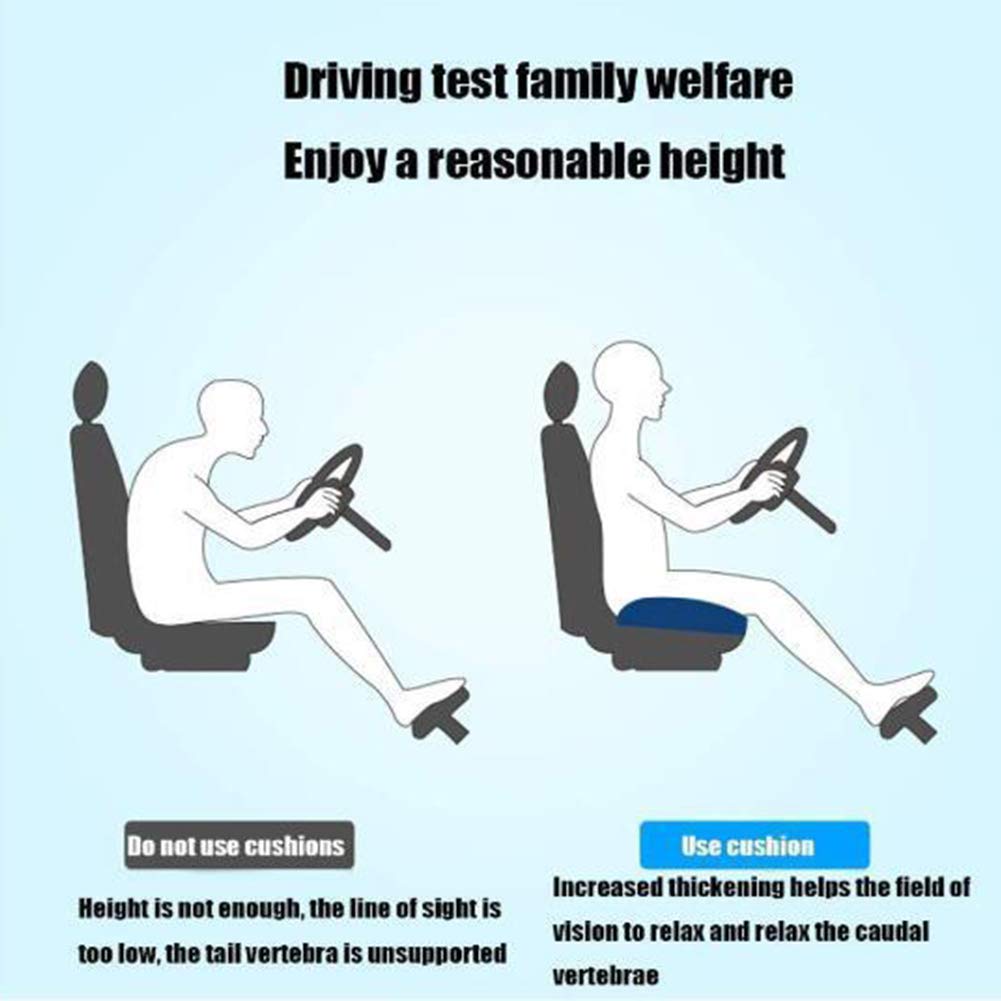Black Breathable Mesh Car Booster Seat Cushion Q8178