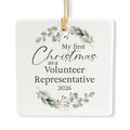 Ceramic 3-inch Square Ornament C2617