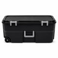 Black 22 Gallon Storage Trunk with Wheels T95873