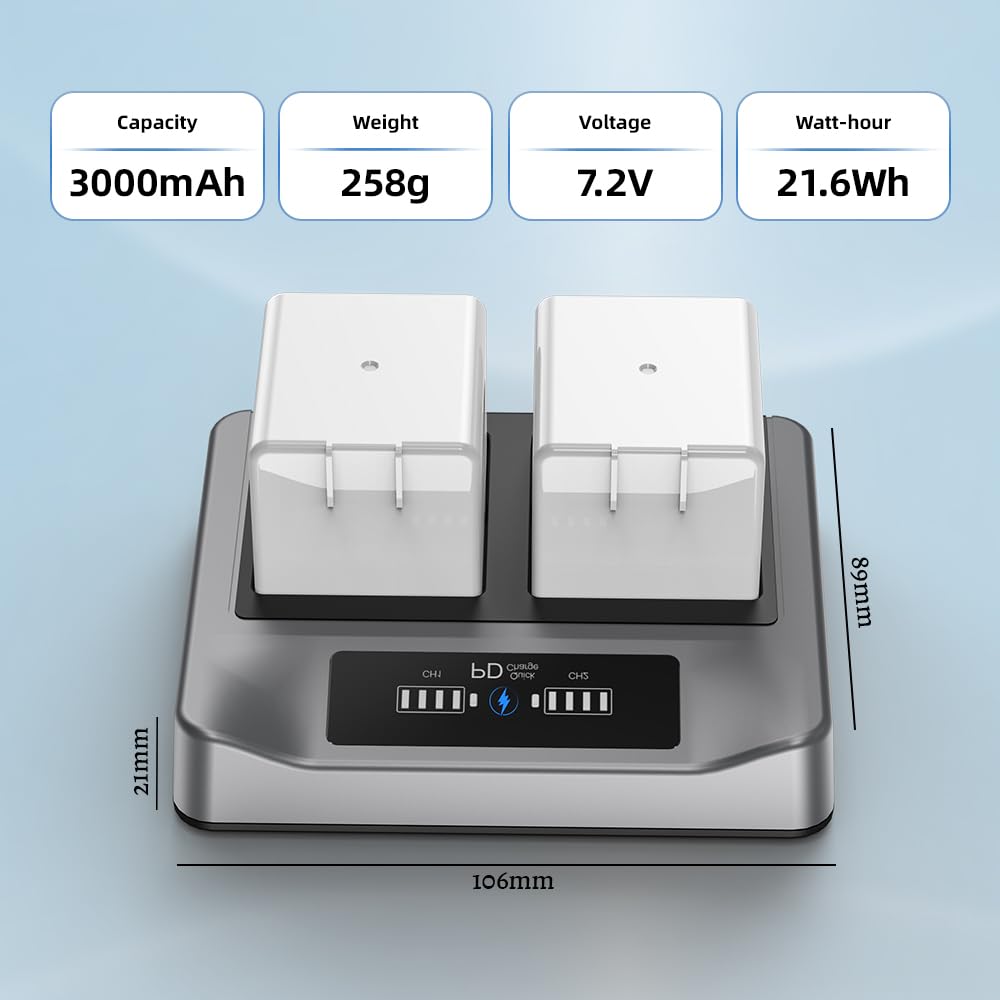 2-Pack Rechargeable Batteries with Charging Station R744687