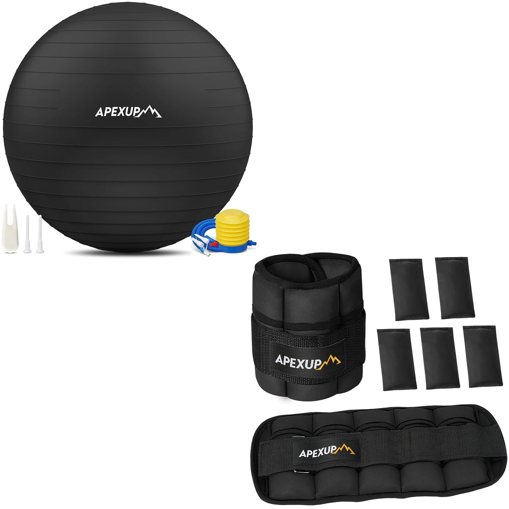 Adjustable Ankle Weights + Yoga Ball T64194