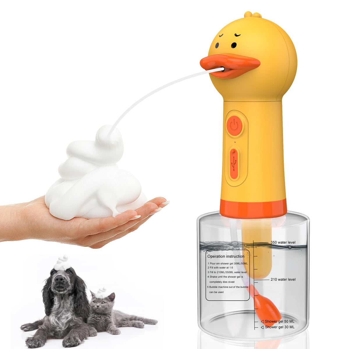 Electric Foaming Shampoo Dispenser O885
