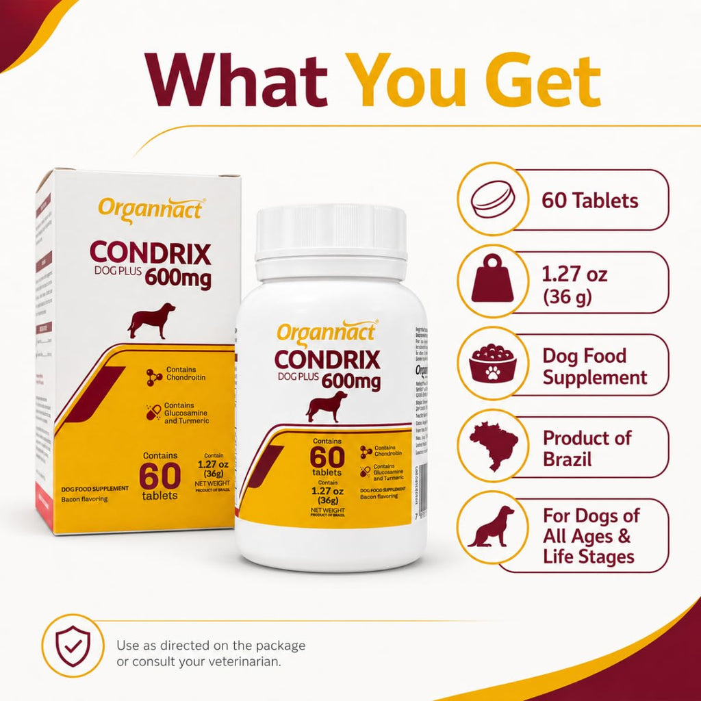 Bacon Flavored Glucosamine Chondroitin Turmeric Dog Supplement 60 Count K491