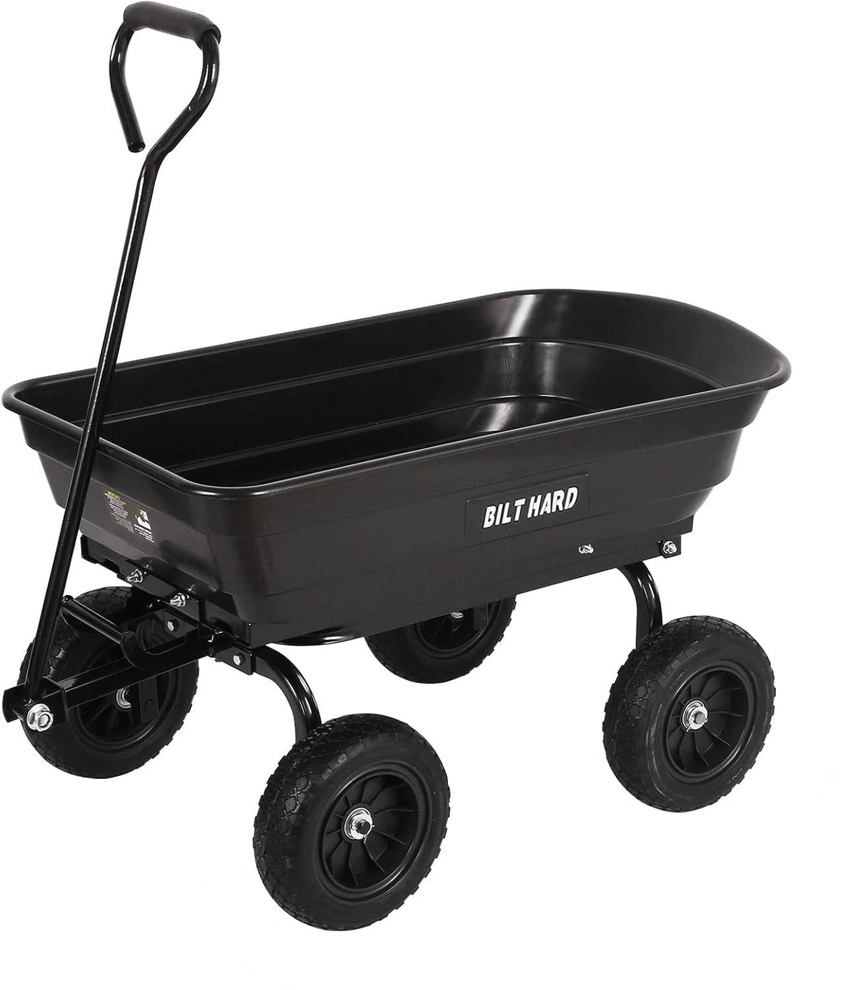 4 Cu.Ft. Poly Yard Dump Cart with 180° Rotating Handle K38524