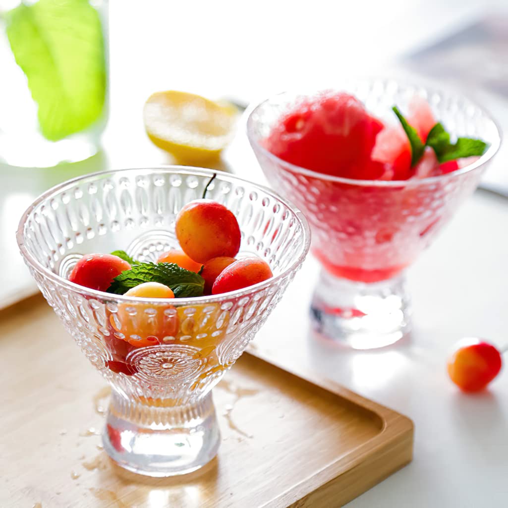 6 Pack 8 oz Stemless Martini Glasses Q148668