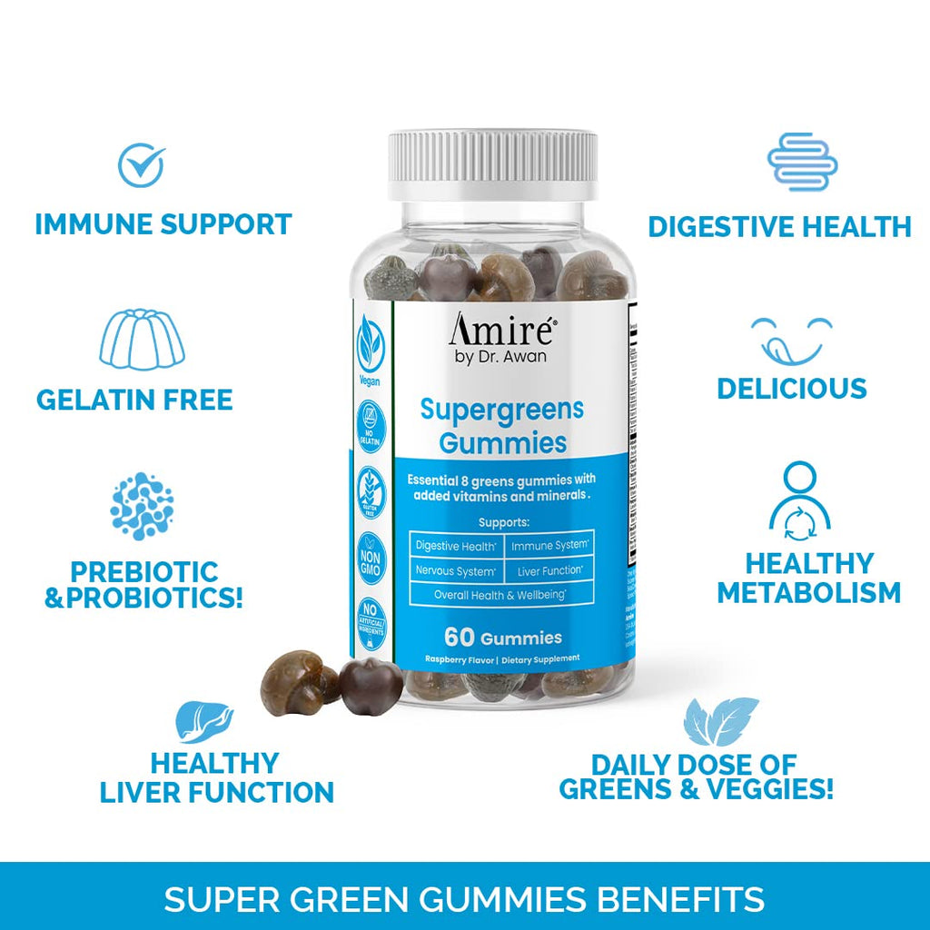 Super Greens Gummies Fruits & Veggies Supplement 240ct V771