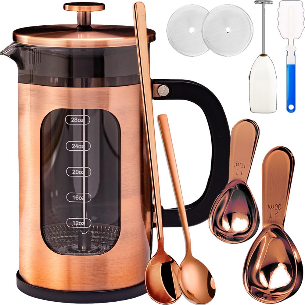 8 Cups 34 oz Stainless Steel French Press Coffee Maker A707