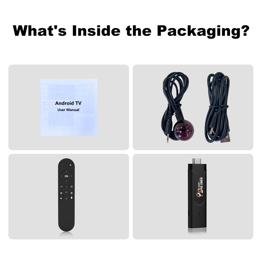 Android 13.0 4K TV Stick 2GB RAM 16GB ROM O558
