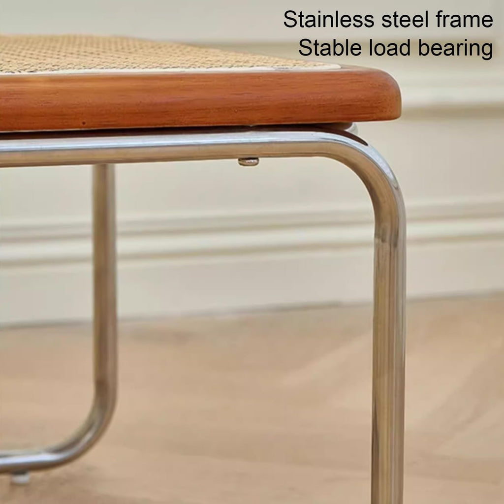 Mid Century Modern Coffee Table Set of 2 Square Metal Base J882