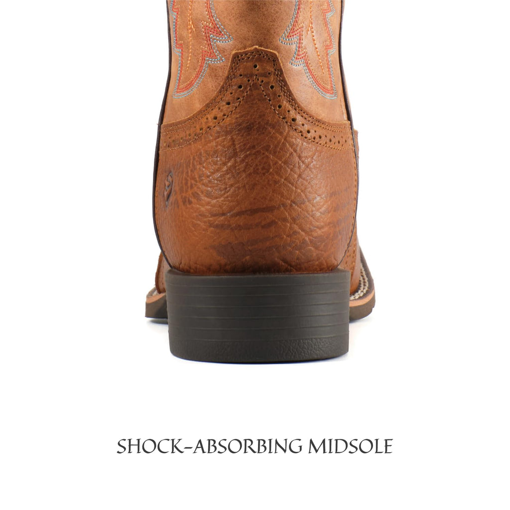 Men's Square Toe Pull On Western Boots C577