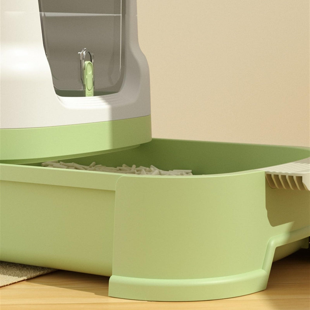 Large Top Entry Cat Litter Box with Lid and Scoop N1931