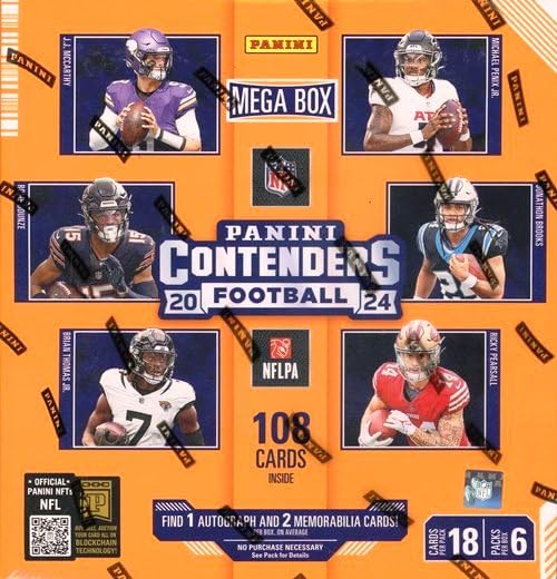 Factory Sealed Football Trading Cards Mega Box H9301