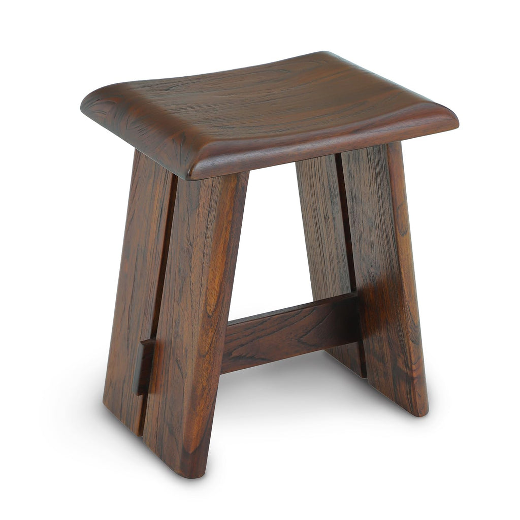 Teak 18-Inch Curved Wooden Shower Seat P720