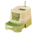 Large Top Entry Cat Litter Box with Lid and Scoop N1931