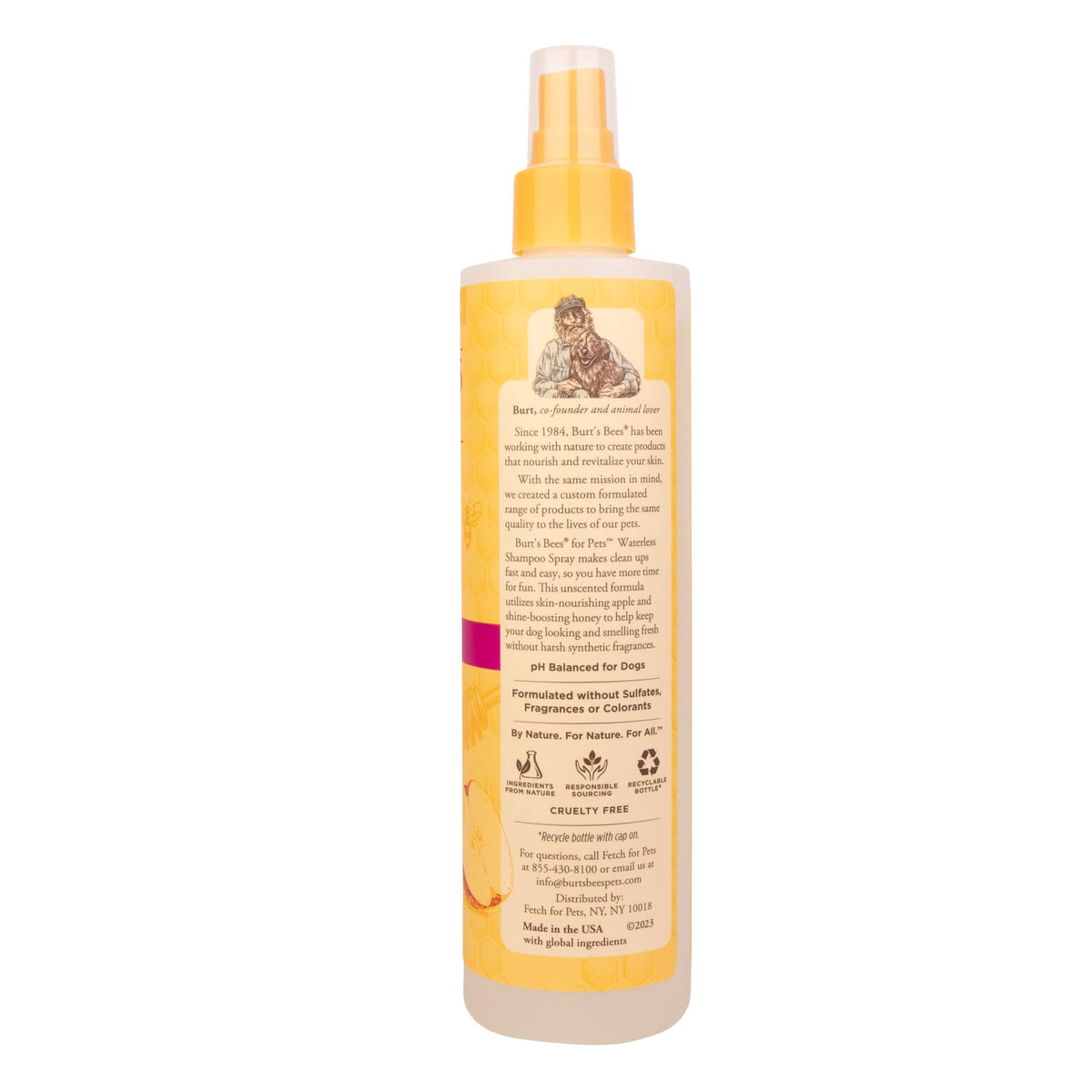 Waterless Shampoo Spray with Apple & Honey, 10 Fl Oz B35522