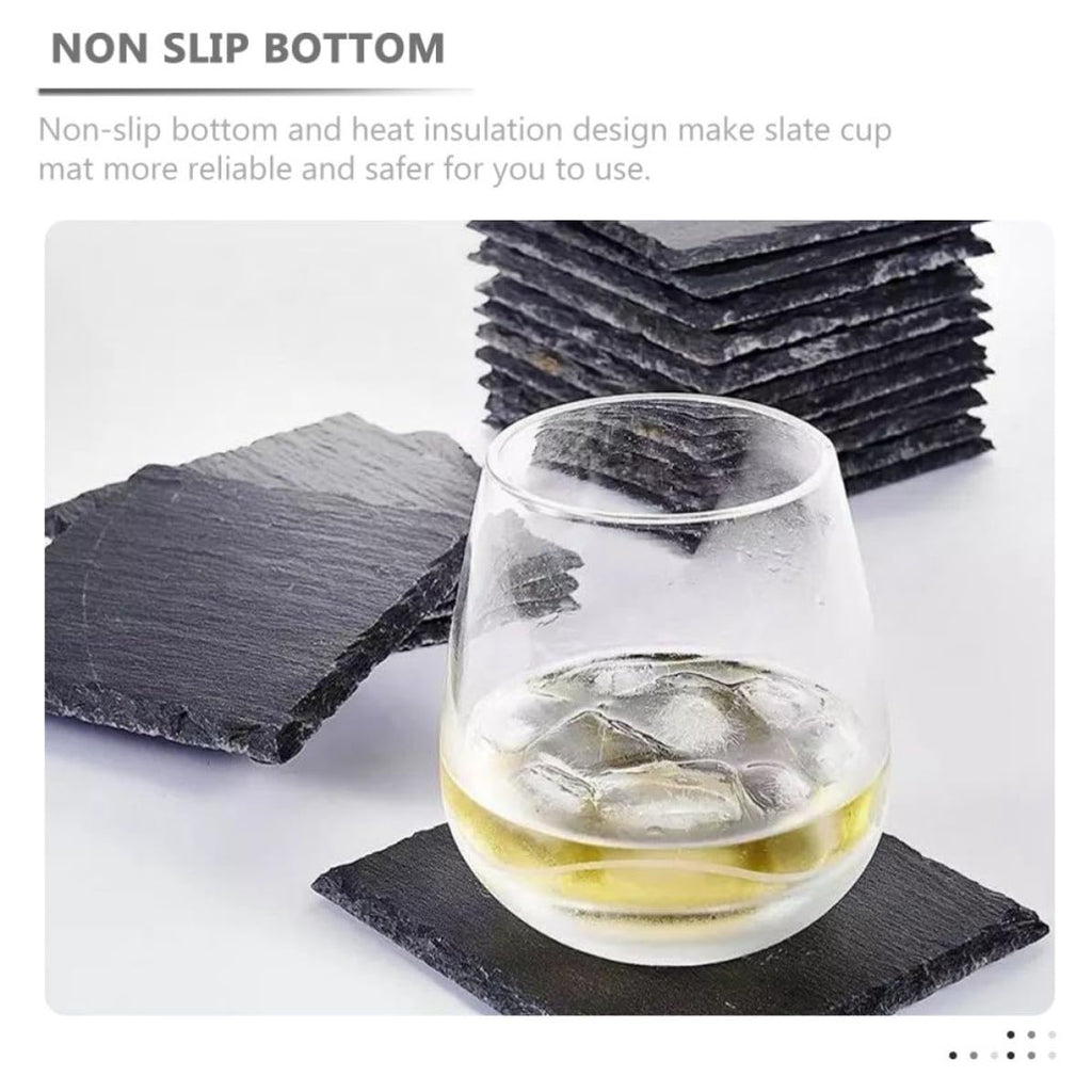 Natural Stone Coasters Set 12pcs E8152