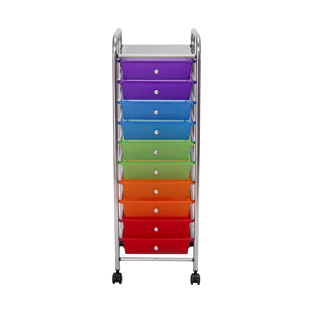 10 Drawer Rolling Storage Cart F713