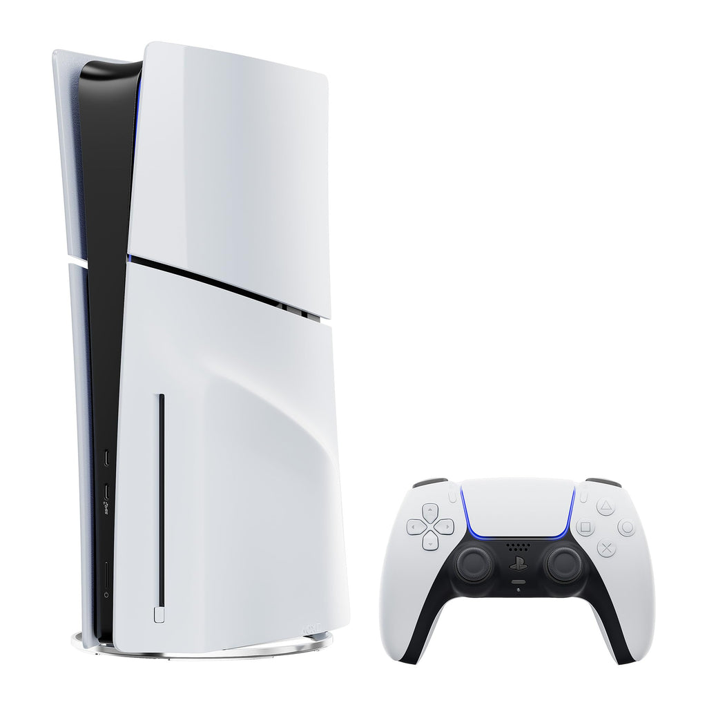 White 2TB SSD PlayStation 5 Slim Disc Gaming Console Bundle with Wireless Controller T333