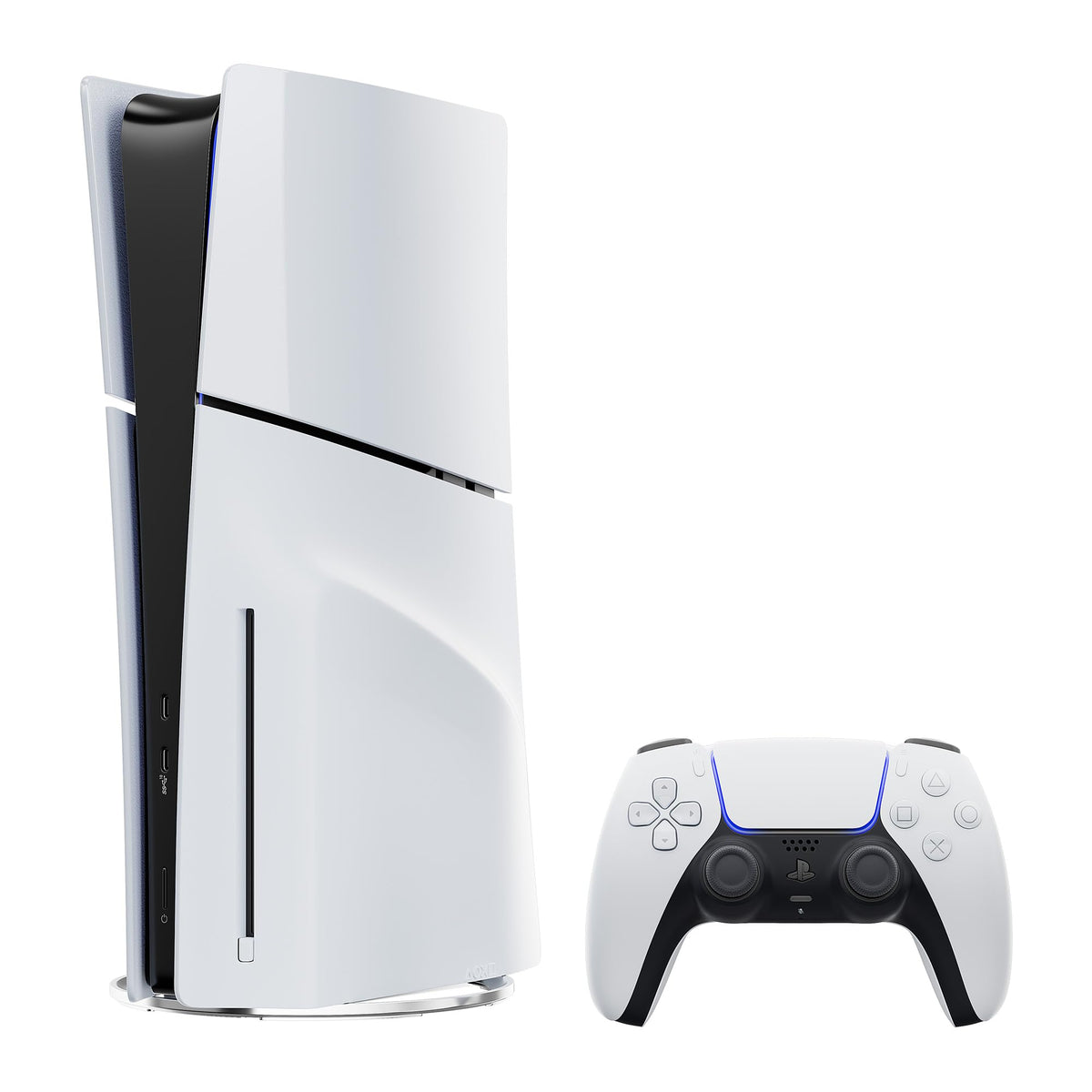 White 2TB SSD PlayStation 5 Slim Disc Gaming Console Bundle with Wireless Controller T333