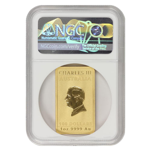 1 oz Australian Gold Dragon Bar X4528