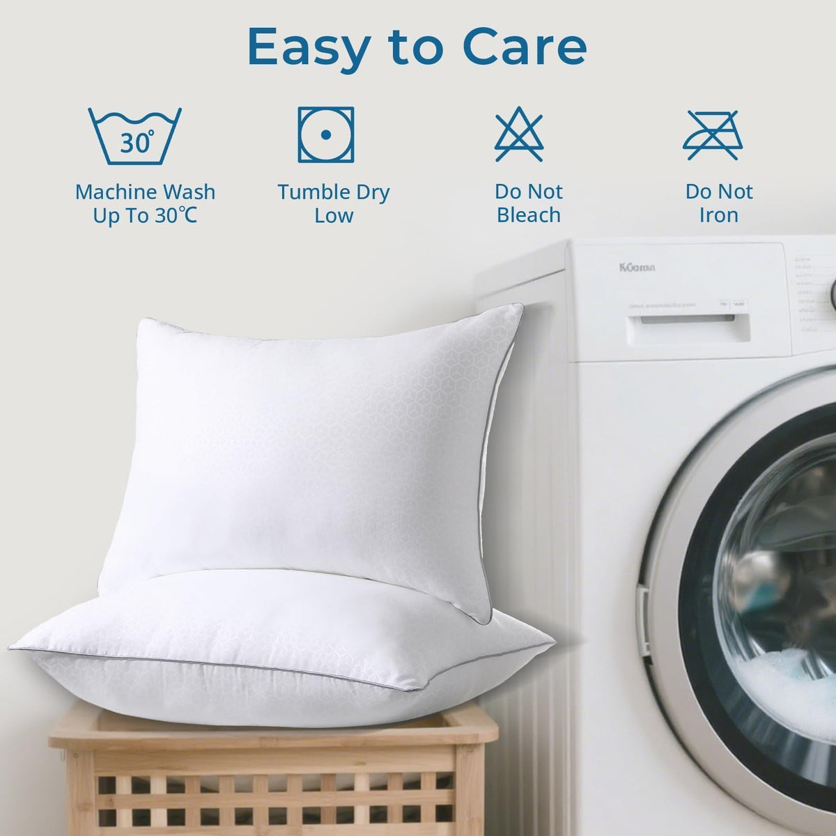 King Size Down Alternative Pillows Set of 2 F190