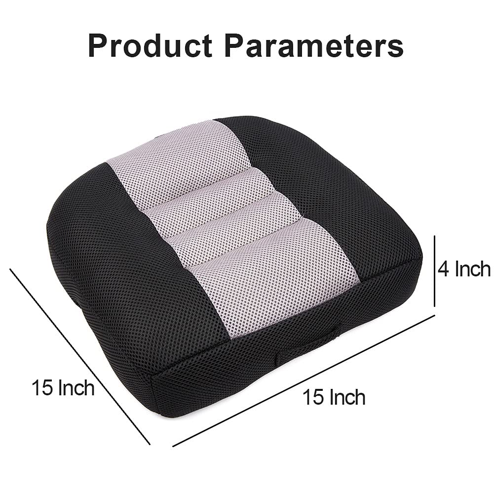 Black Breathable Mesh Car Booster Seat Cushion Q8178