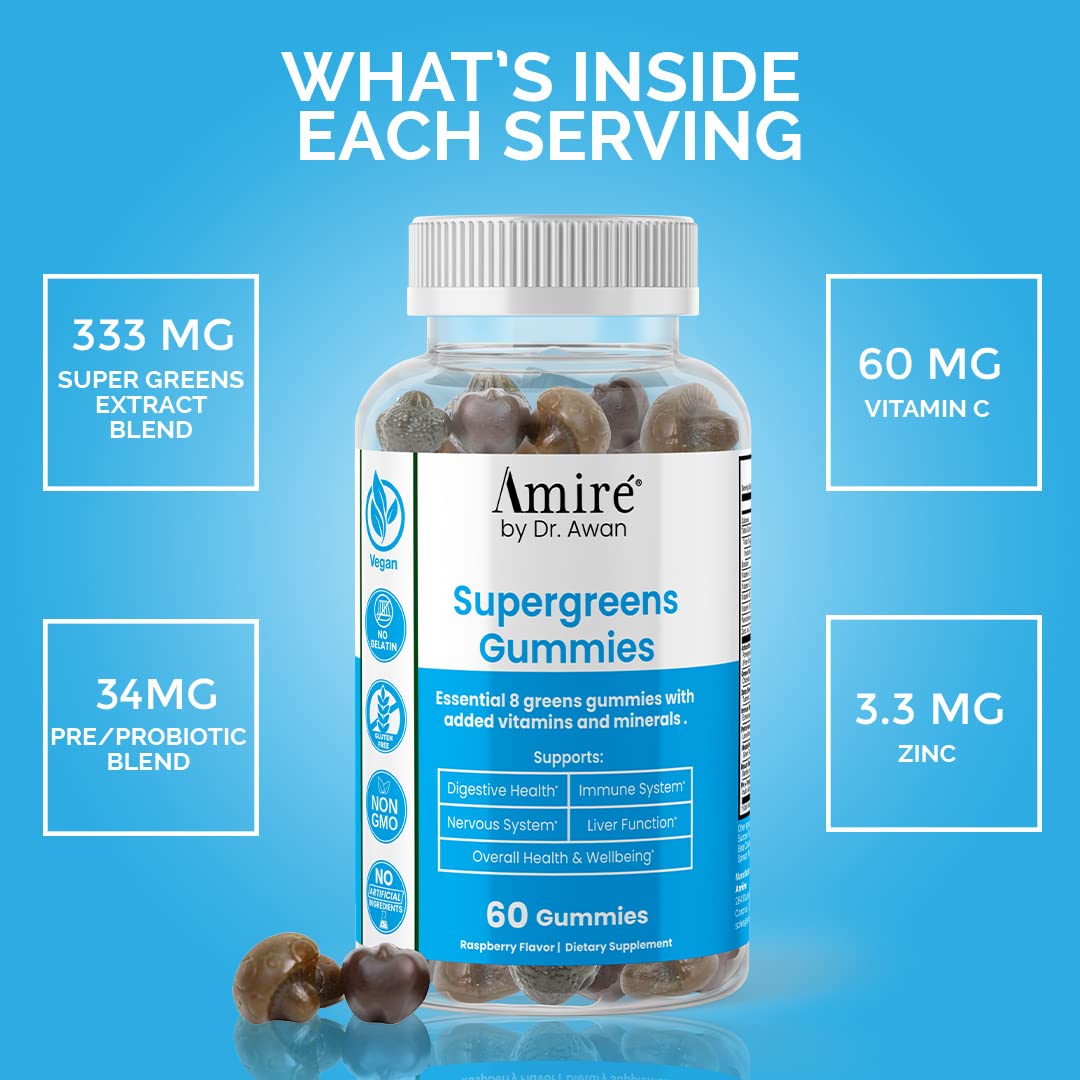 Super Greens Gummies Fruits & Veggies Supplement 240ct V771