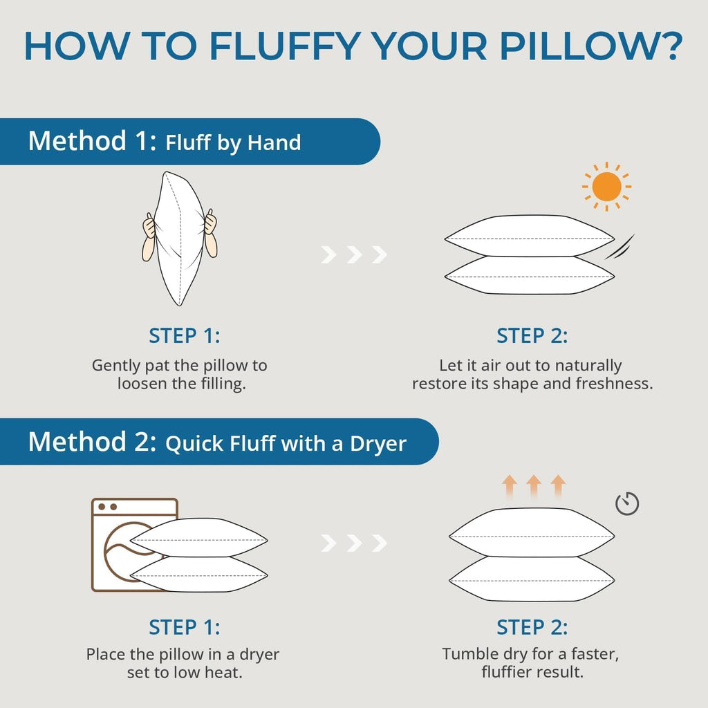 King Size Down Alternative Pillows Set of 2 F190