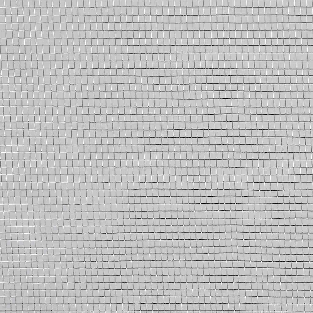 Aluminum Mesh Screen 39.4x196.9 Inches Silver U6546