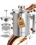 French Press Coffee Maker Stainless Steel 17 OZ D159839