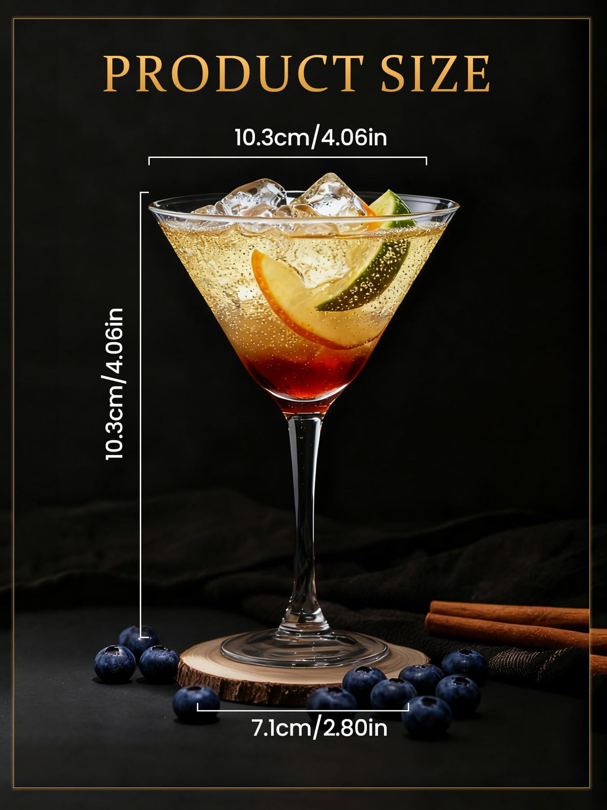 5 oz Crystal Cocktail Glasses Set of 6 C947