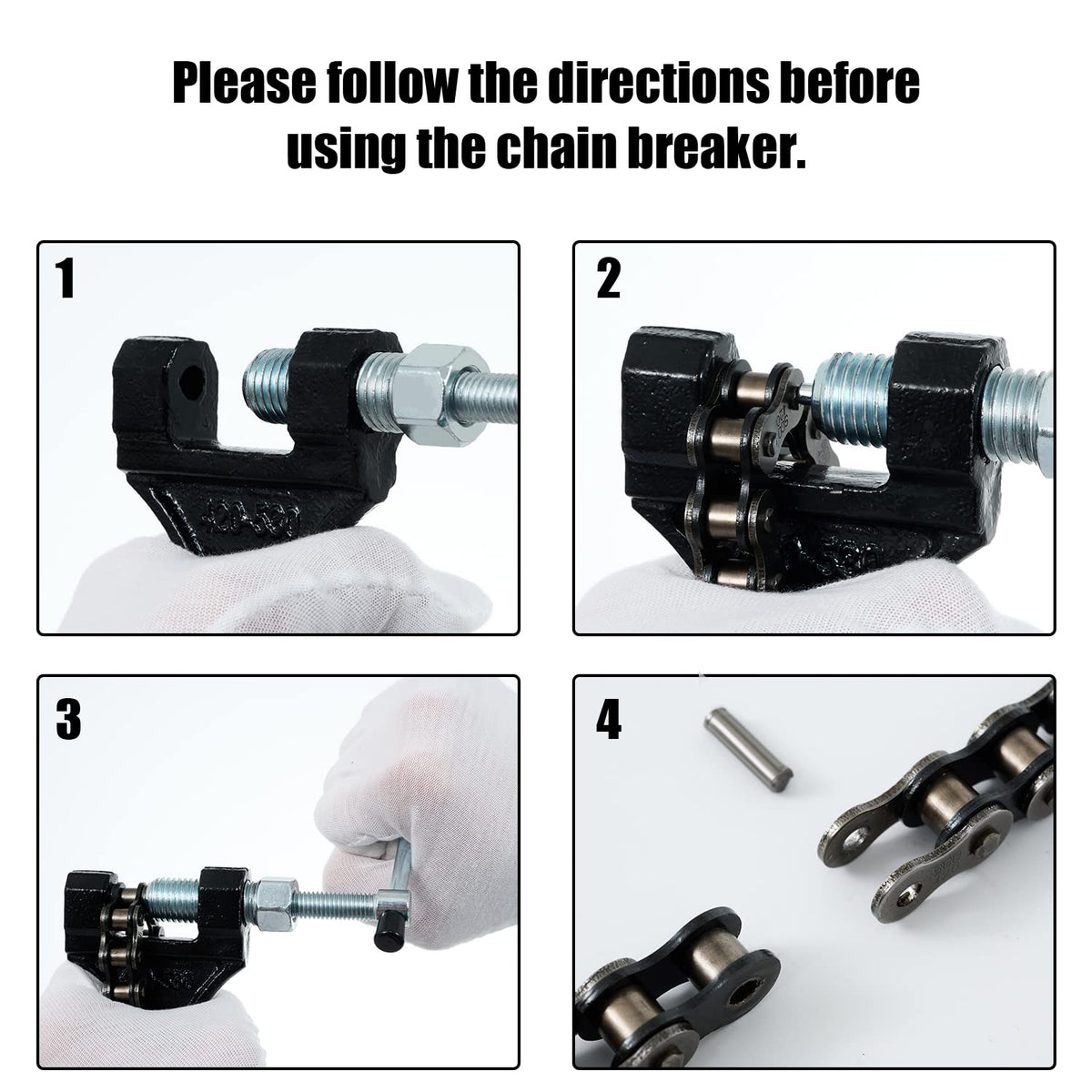 Chain Breaker Tool for 420-530 Roller Chain Z475
