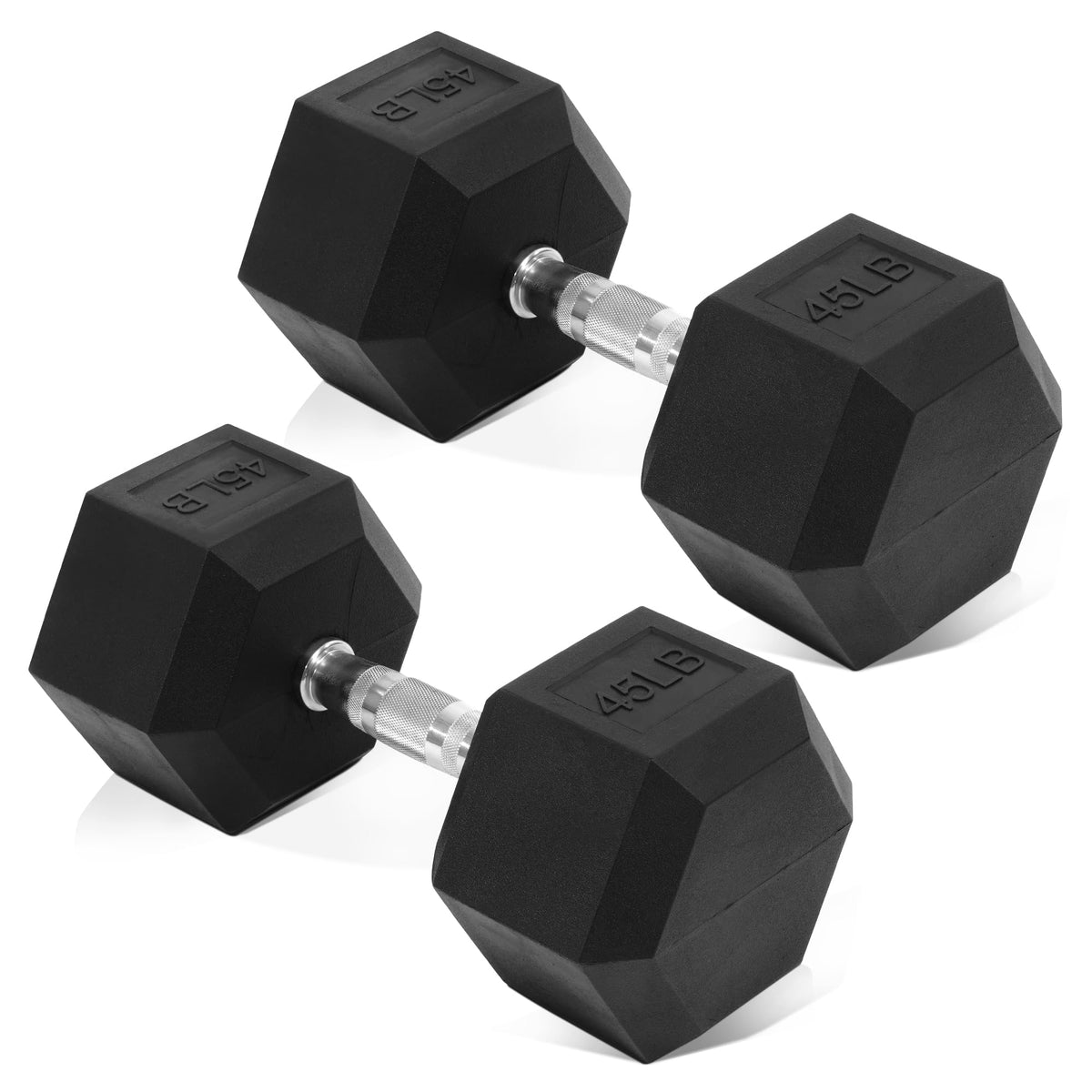 Rubber Encased Hex Dumbbell Set of 2 R319