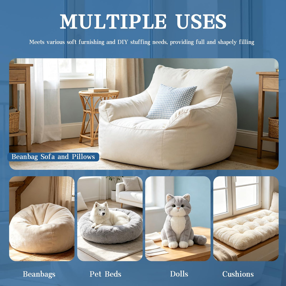 20LB Shredded Memory Foam Filler X663