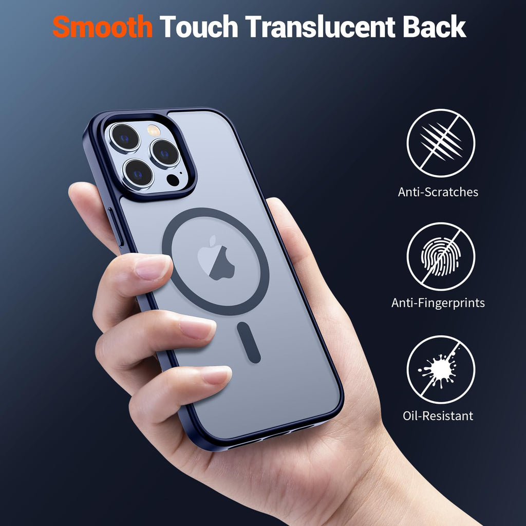 Magnetic iPhone 13 Pro Max Case Navy Blue K35903