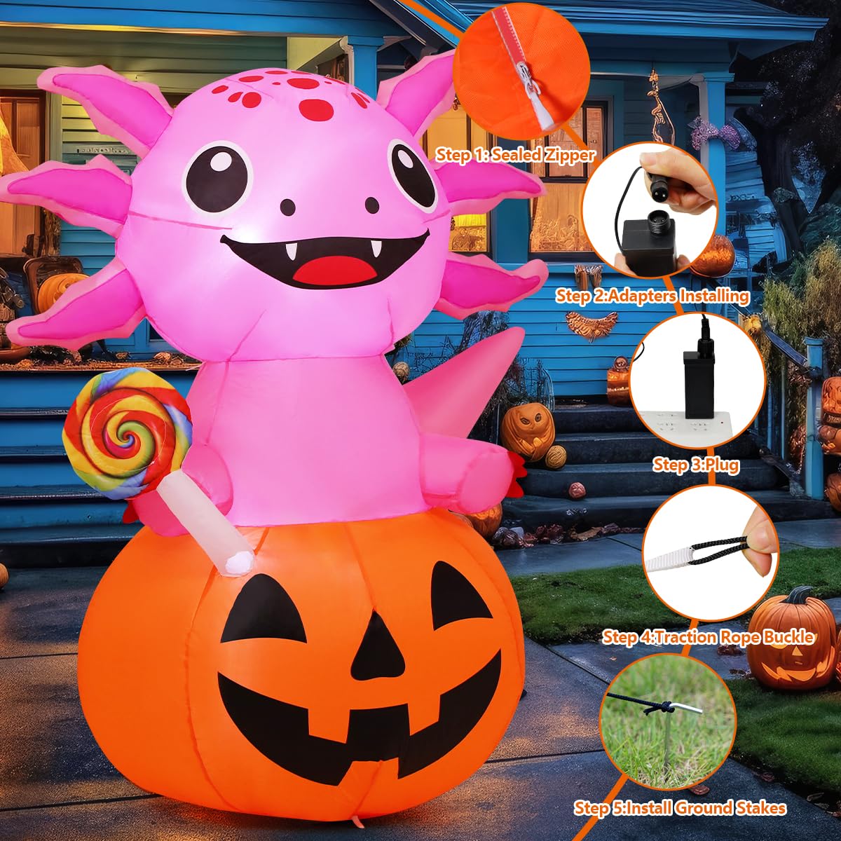 5 FT Inflatables with Built-in LEDs L109