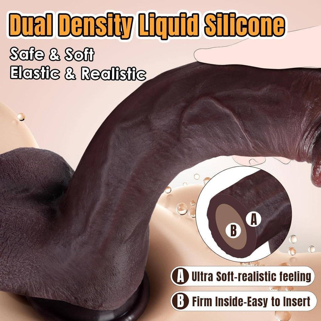 11 Inch Realistic Silicone Dildo with Suction Cup Z8753