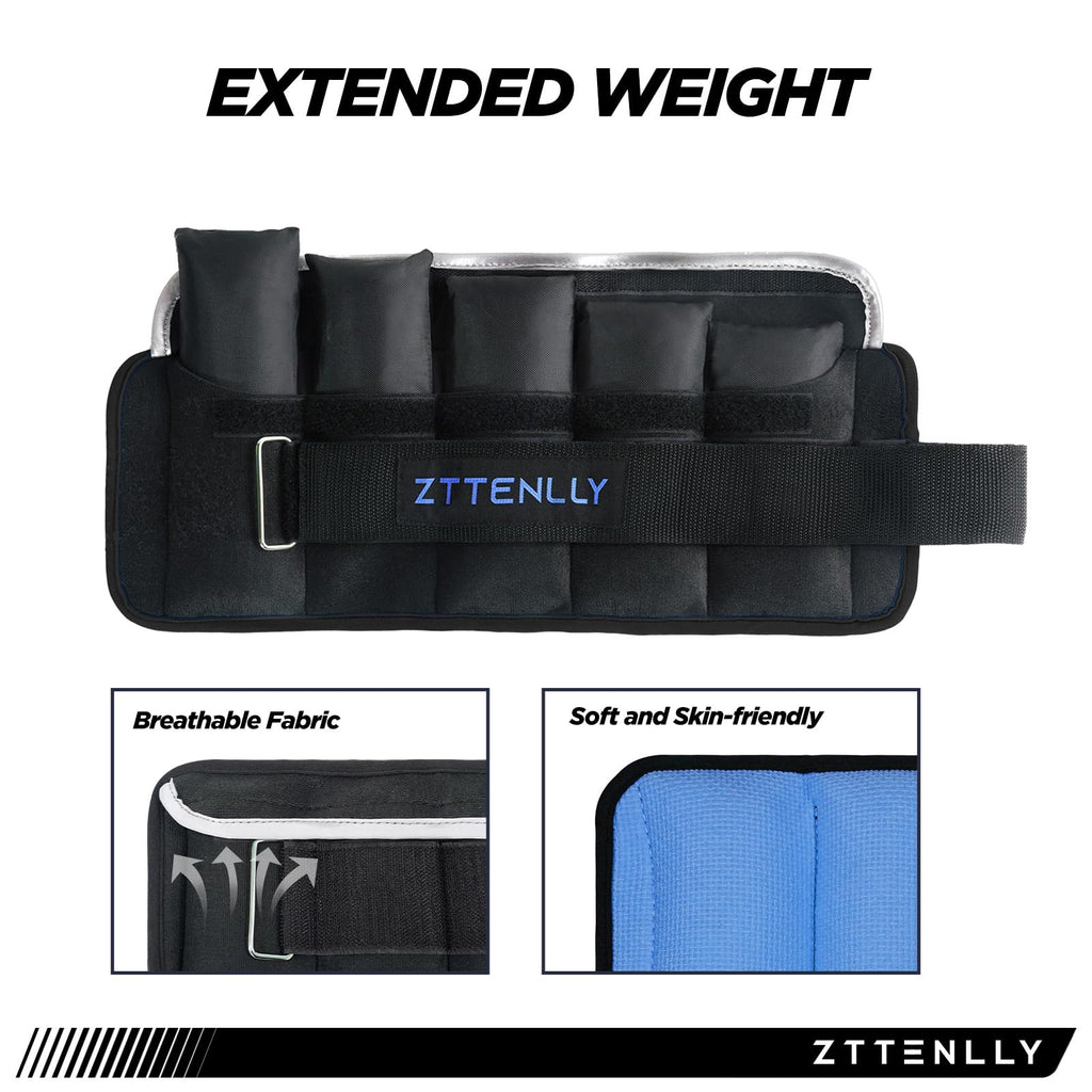 Adjustable Ankle Weights Pair with Carry Bag Y929