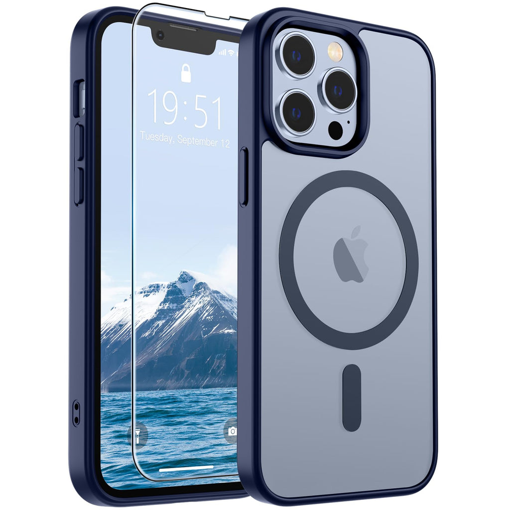 Magnetic iPhone 13 Pro Max Case Navy Blue K35903
