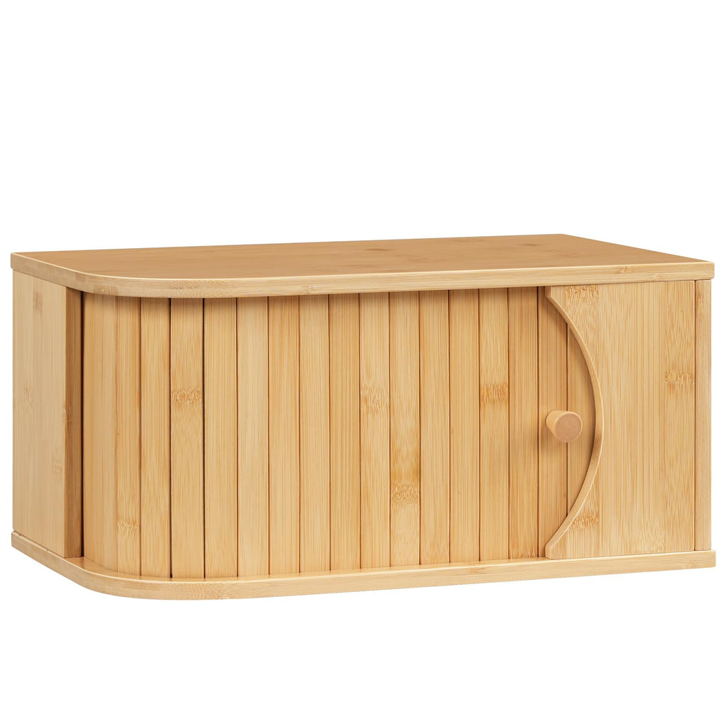 Bamboo Bread Box with Roller Door E4034
