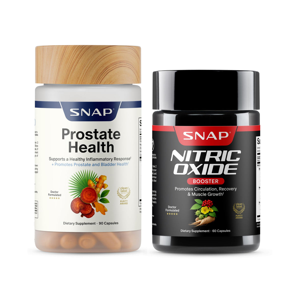 Prostate Health + Nitric Oxide Booster Bundle, 90+60 Caps Z19548