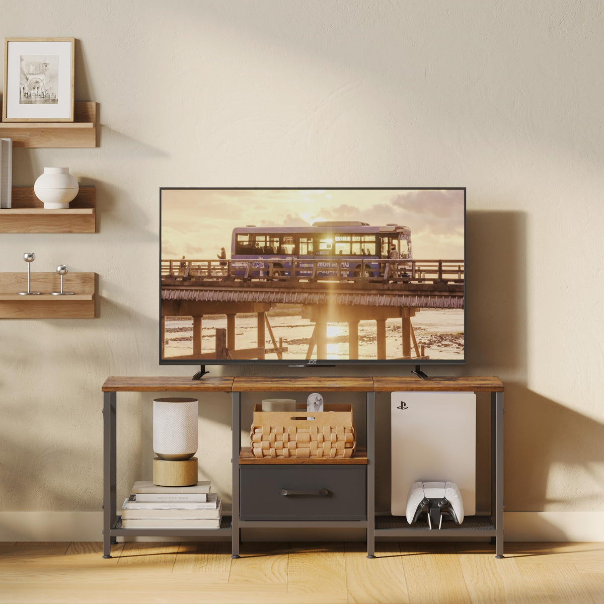 Fabric Drawer TV Stand for 50 55 Inch TV X99909