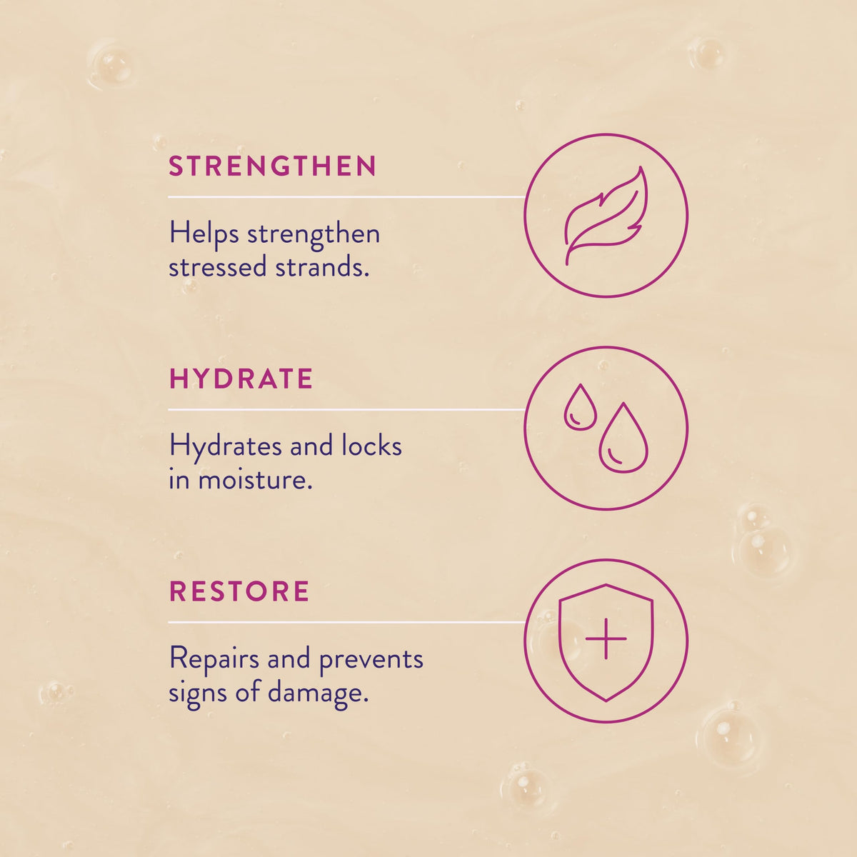 Shampoo, Conditioner, Leave-In Conditioner & Hair Mask H746